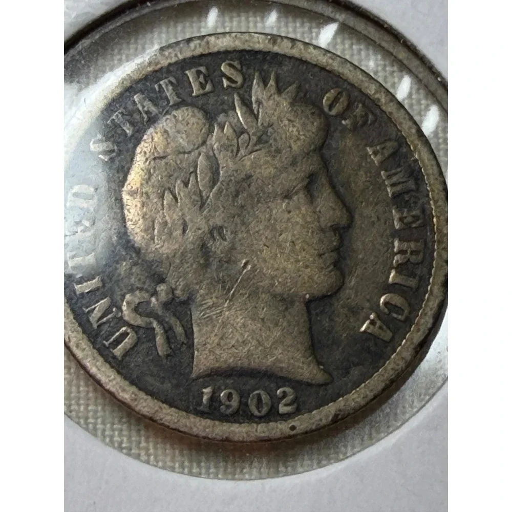 Lot of 6 Barber Silver Dimes 1902-O 1905-S 1909 1911 1912-S 1914-P US Coins